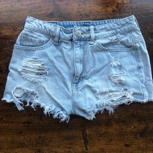 Urban Outfitters distressed high-rise shorts